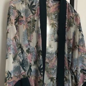 Xhilaration Floral Kimono Style Cover Up